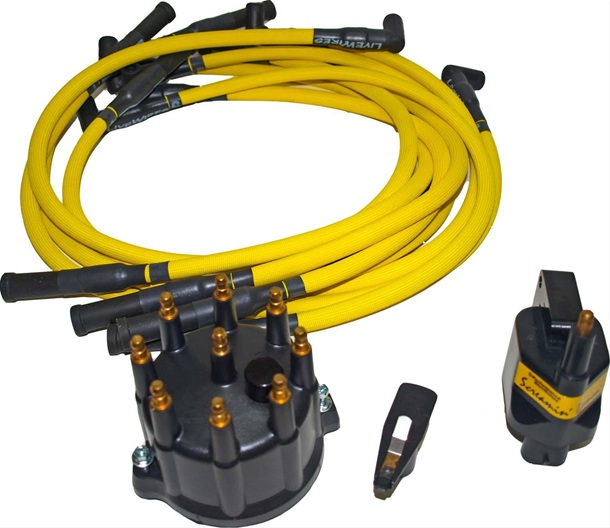 DUI Firepower Yellow Plug Wire/Cap, Rotor Kit 97-03 Dodge V8